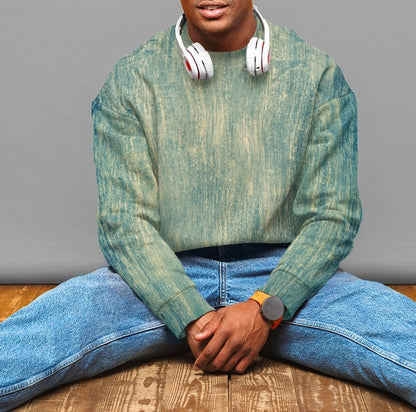 Scratched Green Sweatshirt